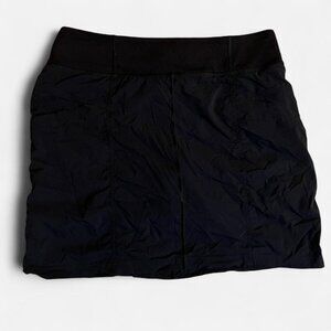 prAna Active Skirt Size Large Blue Pullover Waistband Pockets Stretch Activewear